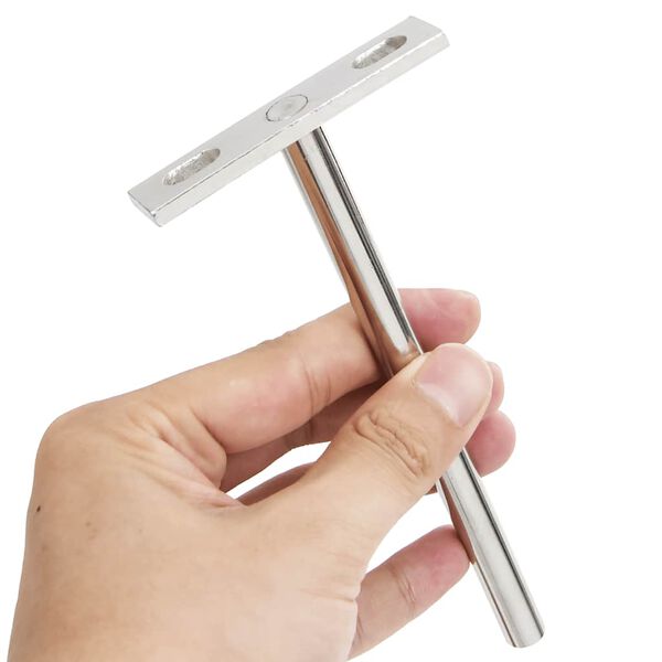 vidaXL 12db sz&eacute;nac&eacute;l lebegő polckonzolok l&aacute;thatatlan &Oslash;10x150 mm