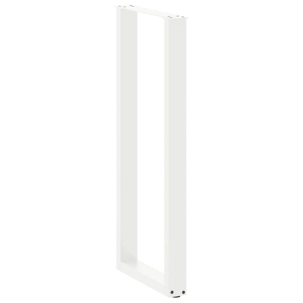 vidaXL 2 db U alak&uacute; b&aacute;rasztall&aacute;b, feh&eacute;r, 40 x (110-111) cm, ac&eacute;l