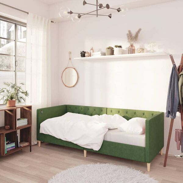 vidaXL s&ouml;t&eacute;tz&ouml;ld USB-s sz&ouml;vetbor&iacute;t&aacute;s&uacute; d&iacute;v&aacute;ny matraccal 90 x 200 cm