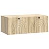 vidaXL Fali TV szekr&eacute;ny Sonoma T&ouml;lgy 78,5 x 41 x 30 cm Szerelt Fa