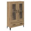 vidaXL Magasfi&uacute; Artisan t&ouml;lgy 70 x 31 x 115 cm Műszaki fa &eacute;s vas