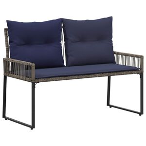 vidaXL Kerti pad 2 -Seater 4 db 110 x 59 x 82 cm polirattan