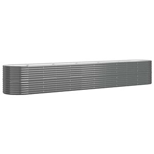 vidaXL antracitsz&uuml;rke horganyzott ac&eacute;l kerti magas&aacute;gy&aacute;s 440x80x68 cm