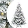 vidaXL Mű kar&aacute;csonyfa 300 LED-del &aacute;llv&aacute;nnyal Feh&eacute;r 240 cm PE &eacute;s PVC