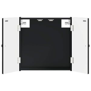 vidaXL Darts szekr&eacute;ny EDE Fekete 52,5 x 10,5 x 53,5 cm Szerelt Fa