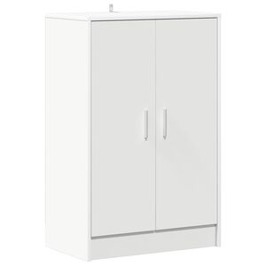 vidaXL feh&eacute;r szerelt fa cipősszekr&eacute;ny 60 x 35 x 92 cm