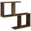 vidaXL Falpolc Antik Fa 60 x 12 x 50,5 cm Szerelt Fa