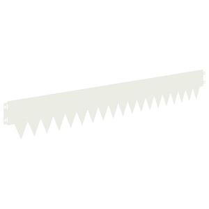 vidaXL Fűszeg&eacute;lyez&eacute;s 10 db 103 x 15 cm Ac&eacute;l Feh&eacute;r