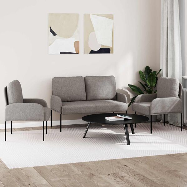 vidaXL &Uuml;lőgarnit&uacute;r&aacute;k p&aacute;rn&aacute;val 3 pcs T&oacute;psz&iacute;nű 115 x 56 x 80 cm Furn&eacute;r