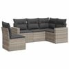 vidaXL 5 r&eacute;szes vil&aacute;gossz&uuml;rke polyrattan kerti &uuml;lőgarnit&uacute;ra p&aacute;rn&aacute;kkal