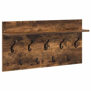 vidaXL Fali Kab&aacute;thorog polcokkal F&uuml;st&ouml;lt t&ouml;lgy 80 x 40 x 12 cm Faanyag