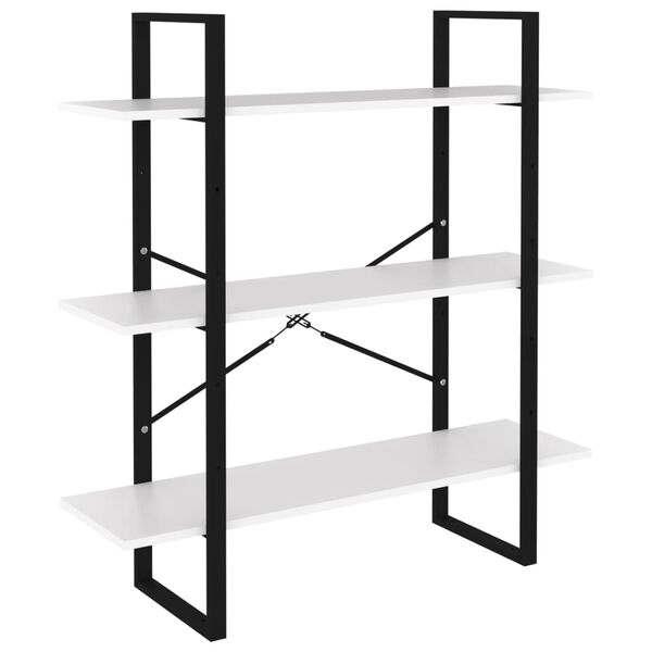 vidaXL feh&eacute;r forg&aacute;cslap k&ouml;nyvszekr&eacute;ny 100 x 30 x 105 cm