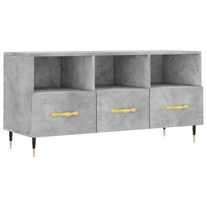 vidaXL betonsz&uuml;rke szerelt fa TV-szekr&eacute;ny 102 x 36 x 50 cm