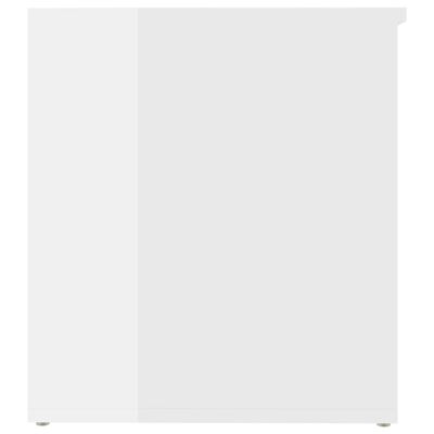 vidaXL magasfényű fehér szerelt fa tárolóláda 84 x 42 x 46 cm