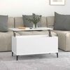 vidaXL feh&eacute;r szerelt fa doh&aacute;nyz&oacute;asztal 90x44,5x45 cm