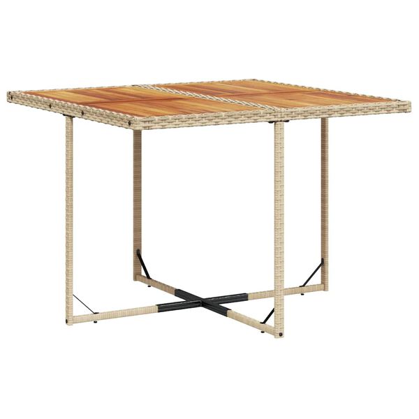 vidaXL 9 r&eacute;szes b&eacute;zs polyrattan kerti &eacute;tkezőgarnit&uacute;ra p&aacute;rn&aacute;kkal