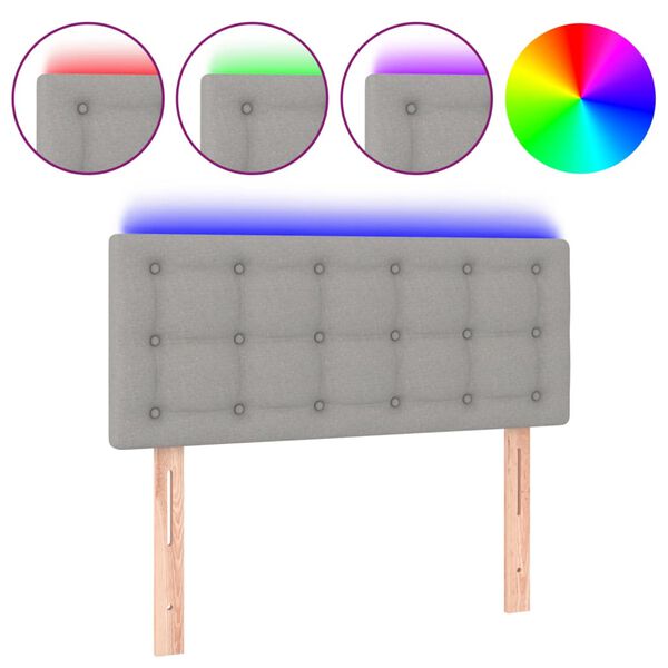 vidaXL vil&aacute;gossz&uuml;rke sz&ouml;vet LED-es fejt&aacute;mla 100x5x78/88 cm