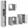 vidaXL F&uuml;rdőszoba b&uacute;tor szett 4 pcs Sz&uuml;rke Sonoma Faanyag & F&eacute;m