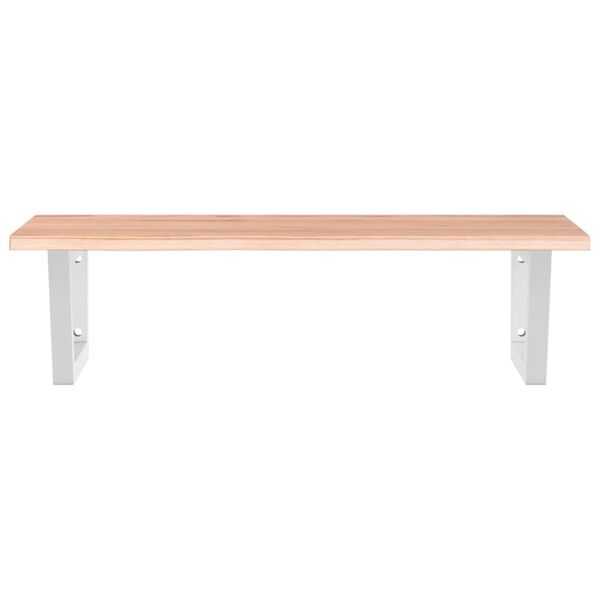 vidaXL ac&eacute;l &eacute;s t&ouml;m&ouml;r t&ouml;lgyfa falra szerelhető mosd&oacute;polc