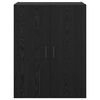 vidaXL Fali szekr&eacute;ny 2 pcs Fekete t&ouml;lgy 69,5 x 34 x 90 cm Faanyag
