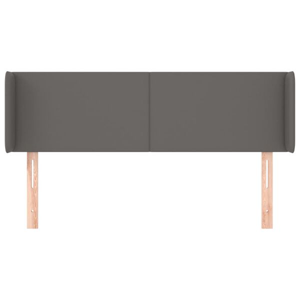 vidaXL sz&uuml;rke műbőr sz&aacute;rnyas fejt&aacute;mla sz&aacute;rnyakkal 147x16x78/88 cm