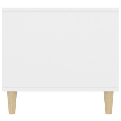 vidaXL fehér szerelt fa dohányzóasztal 90x49x45 cm