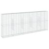 vidaXL horganyzott vas gabion kos&aacute;r fed&eacute;llel 500 x 50 x 200 cm