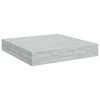 vidaXL betonsz&uuml;rke MDF lebegő fali polc 23 x 23,5 x 3,8 cm