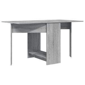 vidaXL &Eacute;tkezőasztal 138 x 70 x 73,5 cm Szerelt Fa Sz&uuml;rke Sonoma