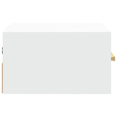 vidaXL fehér falra szerelhető éjjeliszekrény 35 x 35 x 20 cm