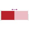 vidaXL piros beh&uacute;zhat&oacute; oldals&oacute; napellenző 160 x 500 cm