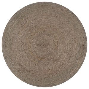 vidaXL sz&uuml;rke k&eacute;zzel font k&ouml;r alak&uacute; jutaszőnyeg 150 cm