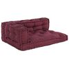 vidaXL Pallet Sofa P&aacute;rna 3 pcs Bord&oacute; 120 x 80 x 38 cm Sz&ouml;vet
