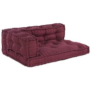 vidaXL Pallet Sofa P&aacute;rna 3 db Sz&ouml;vet Bord&oacute; 120 x 80 x 38 cm