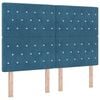 vidaXL LED Box Spring &Aacute;gy matracmal S&ouml;t&eacute;t k&eacute;k 140 x 190 cm B&aacute;rsony