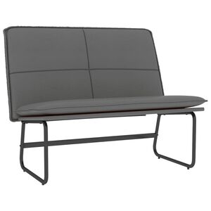 vidaXL sz&uuml;rke műbőr pad 100 x 75 x 76 cm
