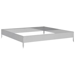 vidaXL horganyzott ac&eacute;l kerti magas&aacute;gy&aacute;s 100 x 100 x 18,5 cm