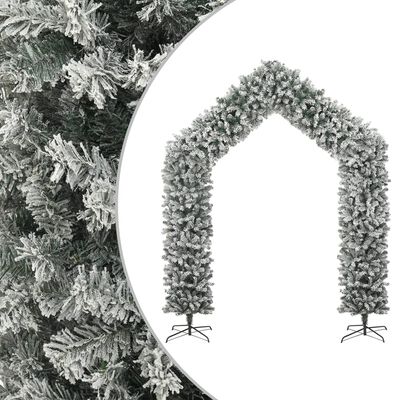 vidaXL karácsonyfaboltív pelyhes hóval 270 cm