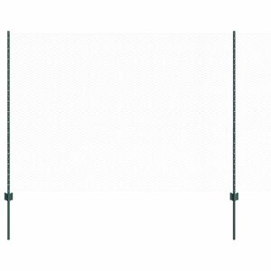 vidaXL Hatsz&ouml;gletű ker&iacute;t&eacute;s oszlopokkal 100 x 1,6 m PVC-bevonatos ac&eacute;l