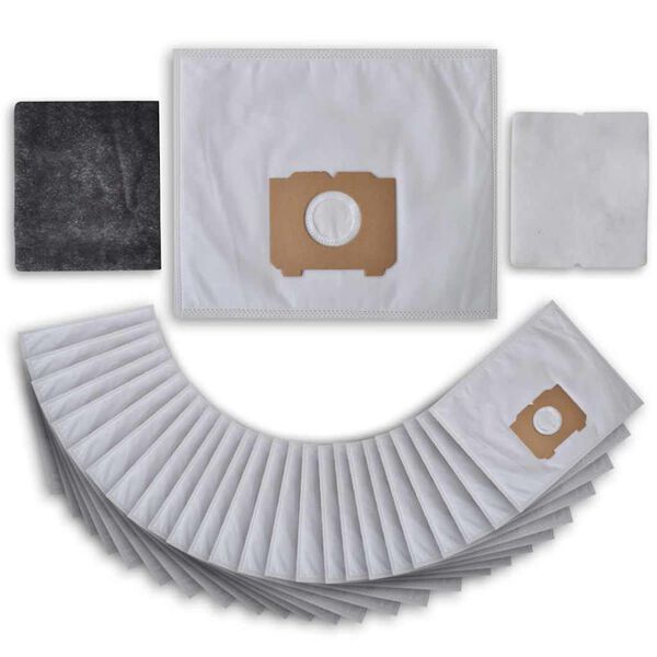 vidaXL 25 db-os porsz&iacute;v&oacute;zs&aacute;k szűrőkkel AEG, Progress &eacute;s Tornado porsz&iacute;v&oacute;khoz