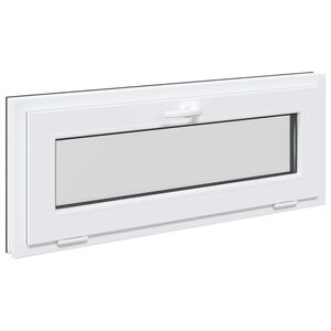 vidaXL Pinceablak RISOR 100 x 40 cm PVC &eacute;s &Uuml;veg Antracitsz&uuml;rke