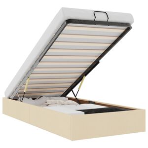 vidaXL Ottom&aacute;n kr&eacute;msz&iacute;nű sz&ouml;vet &aacute;gykeret matrac n&eacute;lk&uuml;l 100x200 cm