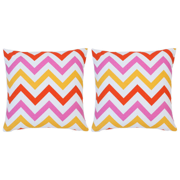 vidaXL 2 db többszínű mintás pamut párna 40 x 40 cm