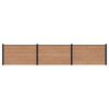 vidaXL Ker&iacute;t&eacute;s K&eacute;szlet 3 db 526 x 105 cm WPC &eacute;s Alum&iacute;nium Barna
