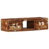 vidaXL t&ouml;m&ouml;r &uacute;jrahasznos&iacute;tott falra szerelhető TV-szekr&eacute;ny 100x32x25cm