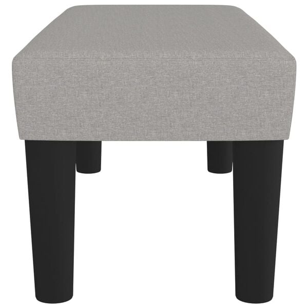 vidaXL világosszürke szövet pad 70 x 30 x 30 cm