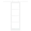 vidaXL Cs&uacute;sz&oacute; ajt&oacute; ORKDAL Feh&eacute;r 78 x 232 cm T&ouml;m&ouml;r fenyőfa &eacute;s &uuml;veg