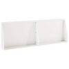 vidaXL T&aacute;mfal 2 db 60 x 12 x 40 cm Ac&eacute;l Feh&eacute;r