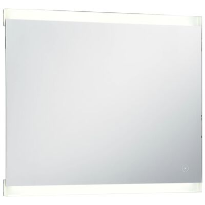 vidaXL LED-es fürdőszobai falitükör érintésérzékelővel 60 x 50 cm