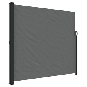 vidaXL antracitsz&uuml;rke beh&uacute;zhat&oacute; oldals&oacute; napellenző 180 x 500 cm